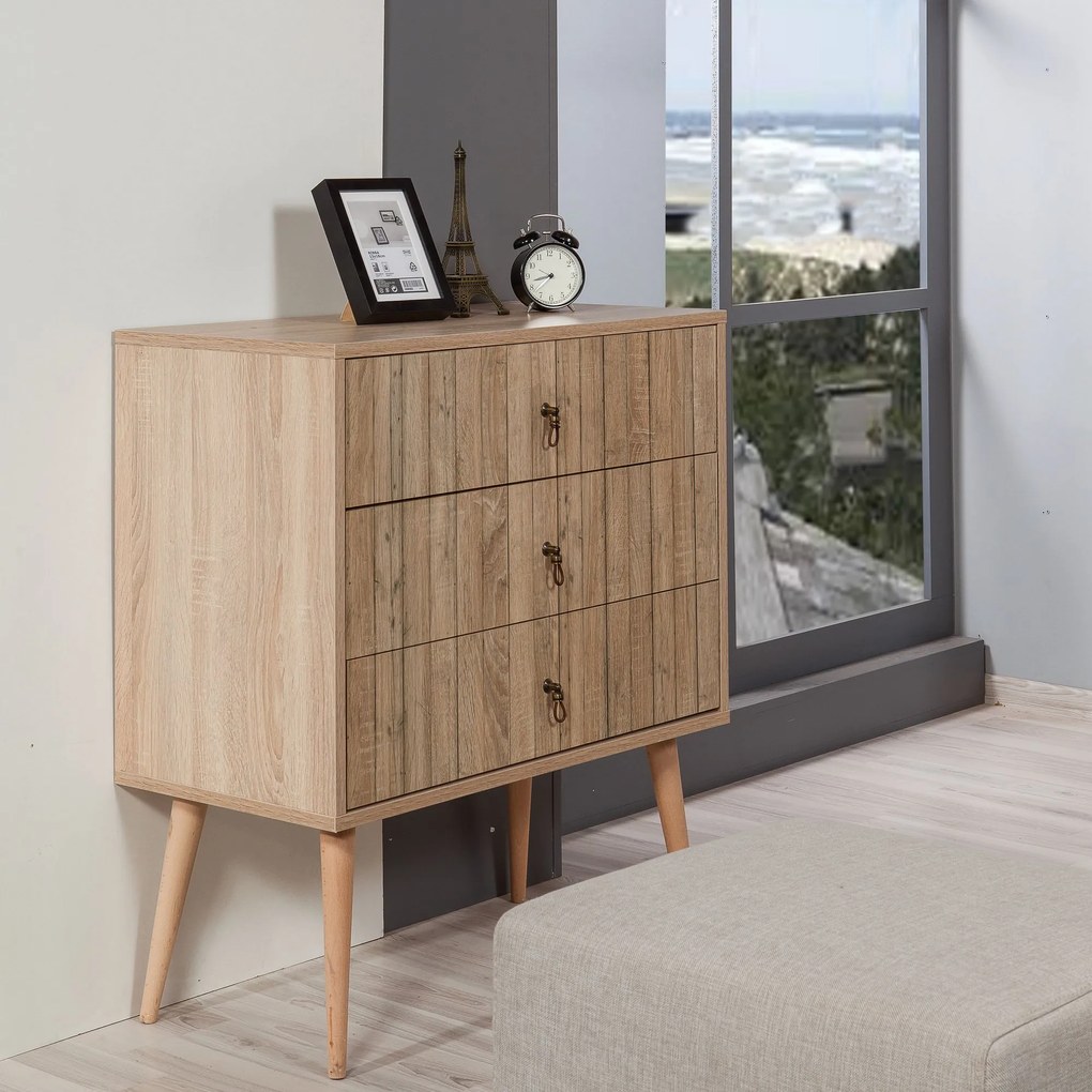 Comodă Troy 728 (Stejar sonoma). Promo -20%. 1088873