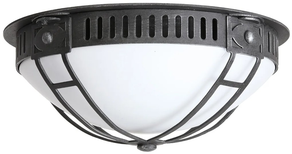 Plafoniera iluminat exterior din fier forjat, diametru 42cm, DE 2578-A