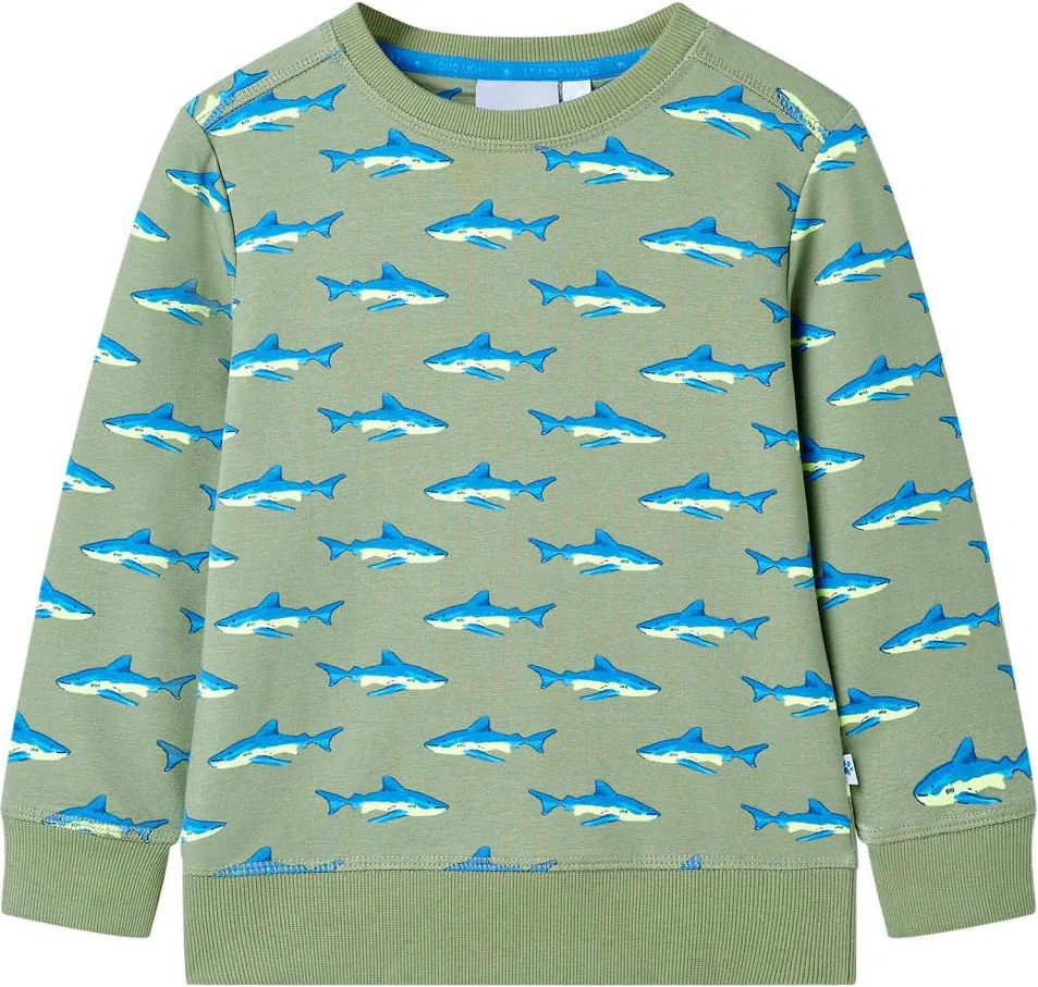 vidaXL Bluzon pentru copii, kaki deschis, 128