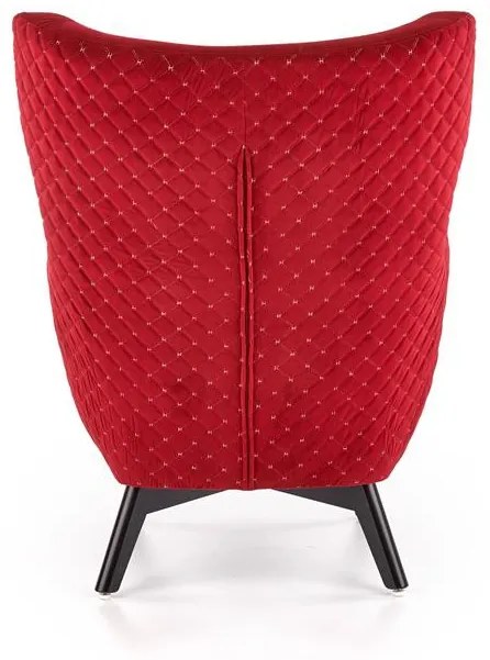 Fotoliu tapitat Marvel Velvet visiniu – H103 cm