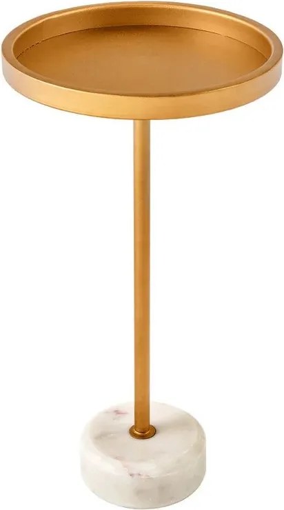 Masuta Laterala, Marmura, Metal, TRAYFUL 60cm, A-44849 VC