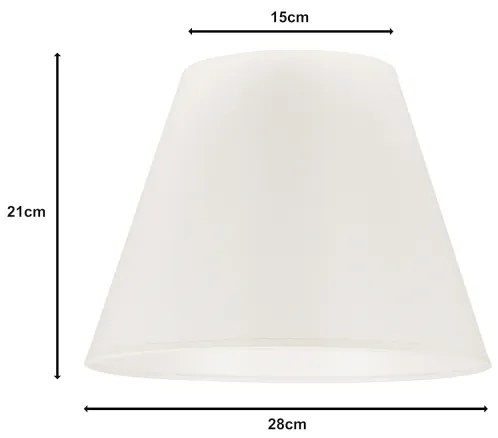 Duolla - Abajur pentru lampă de birou SOFIA S E27, pr. 28 cm, bej