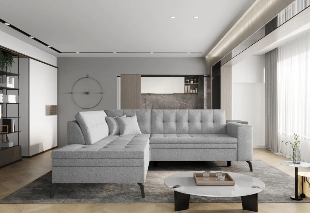 Expedo Coltar extensibil LAVINIE, 260x93x210, Softis 17, stanga