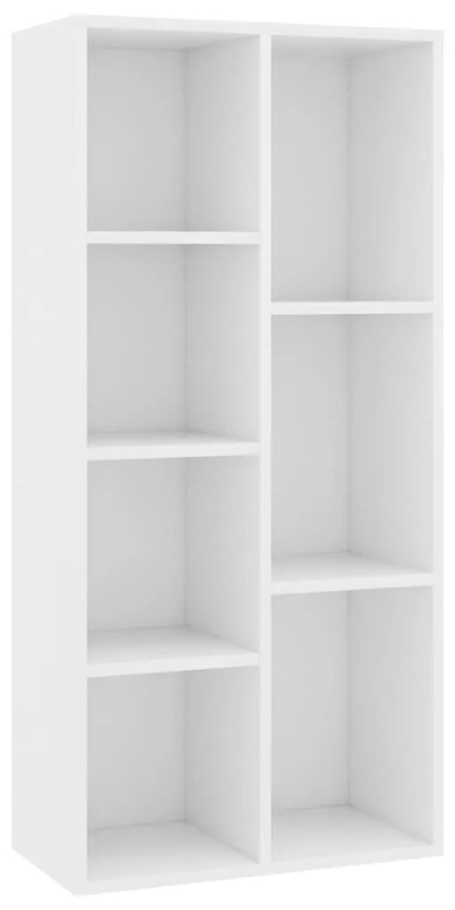 801107 vidaXL Bibliotecă, alb, 50x25x106 cm, lemn prelucrat