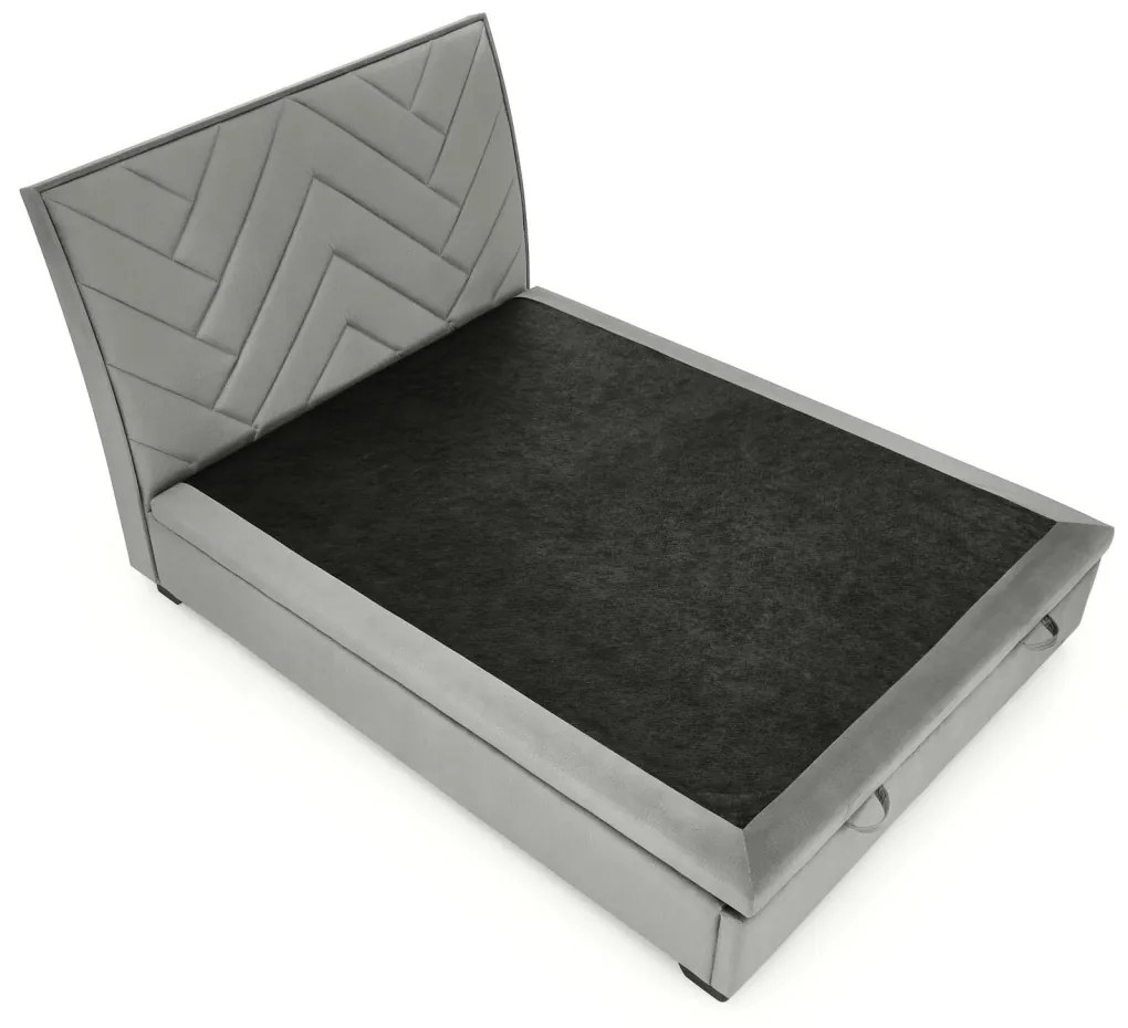 Pat tapitat Continental 1 velvet gri – 160 x 200 cm