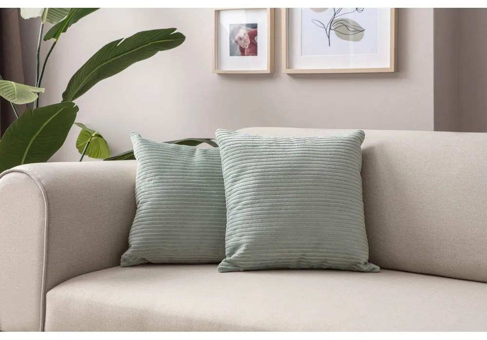 Fețe de pernă 2 buc. din catifea reiată 43x43 cm – Mioli Decor