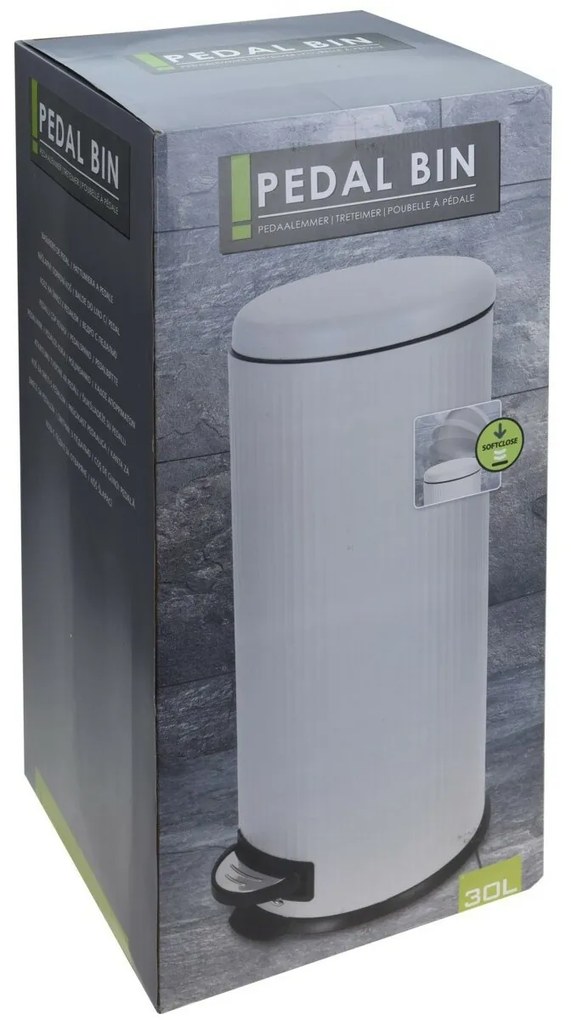 Coș cu pedală, 30 l