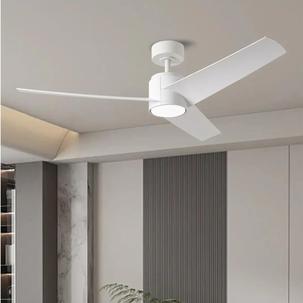 ZEVENTI - Ventilator de tavan ORVIETO LED/18W/230V Wi-Fi Tuya, alb + telecomandă
