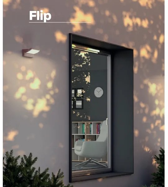 Redo 90716 - Aplică LED de exterior FLIP LED/40W/230V IP54 maro