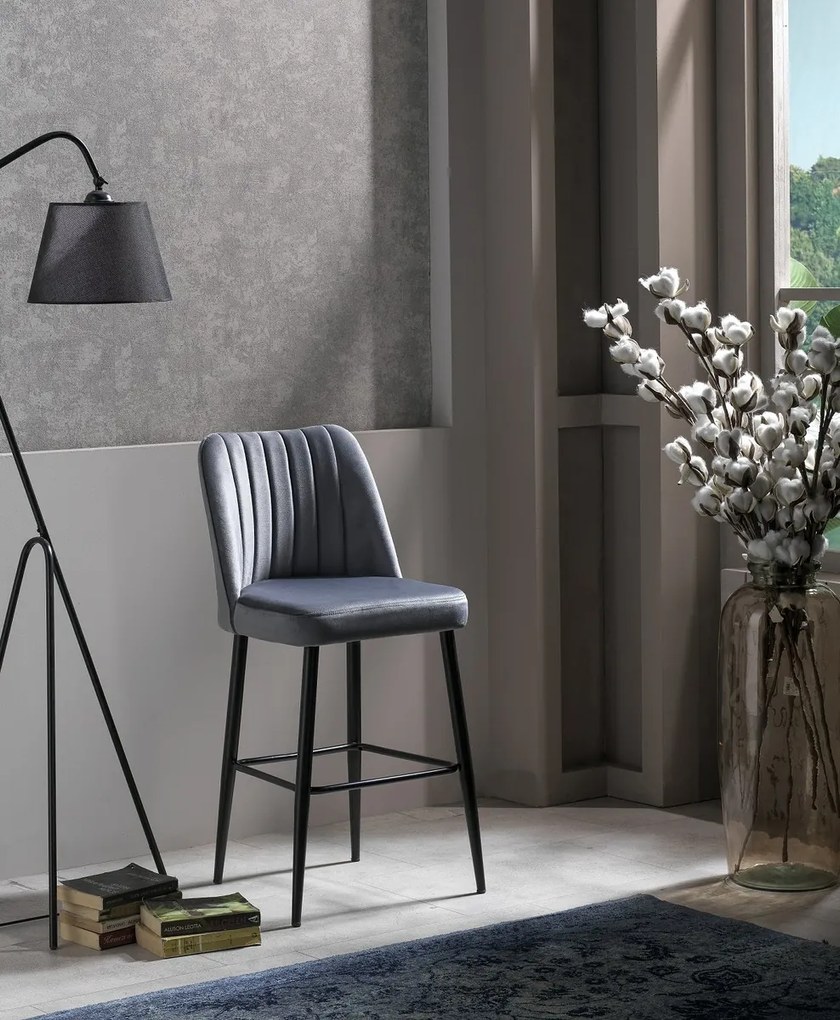 Set de scaune de bar Vento Grey, 2 buc., 2 buc.