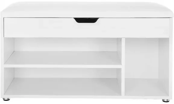 Raft Pantofi, Alb, 80 x 30 x 44 cm
