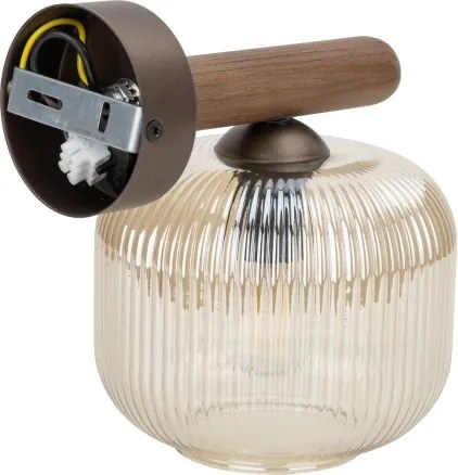 Lampă de perete SALVIA 1xE14/10W/230V maro/maro fumuriu