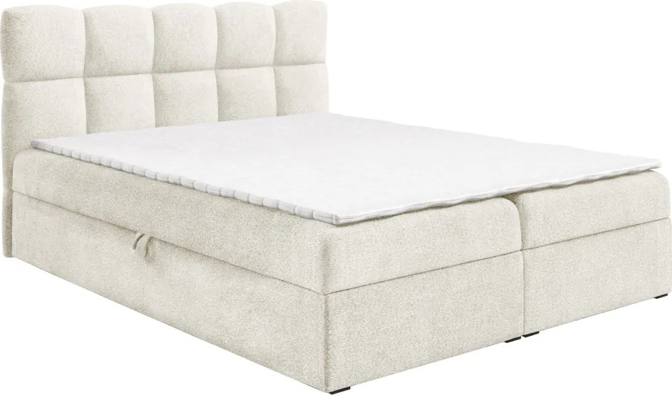 Pat boxspring, 160x200, crem, NEGRY