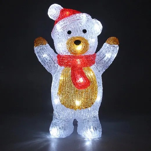 Deuba Ursuleț de Crăciun cu iluminare LED - în picioare