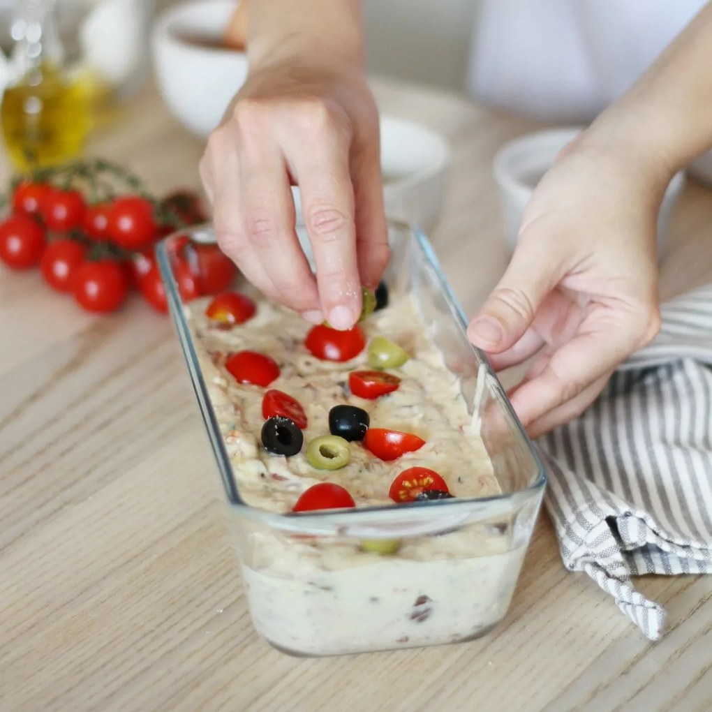 Pyrex Formă de sticlă pentru pâine bisericească1,5 l, 28 x 12 x 8 cm
