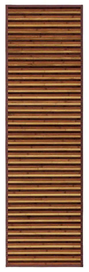 Covor tip traversă galben muștar/maro din bambus 60x200 cm – Casa Selección