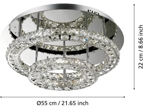 Plafonieră LED Eglo 39003 TONERIA LED/30,5W/230V