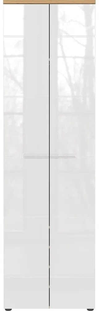 Șifonier alb / cu aspect de lemn de stejar 60x198 cm Aledo – Germania