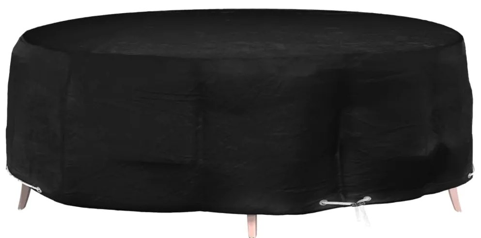 vidaXL Husă mobilier tip insulă, 10 ocheți, rotund, Ø236x67 cm