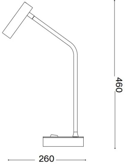 Lampă LED de masă Ideal Lux EASY LED/3,5W/230V CRI 90 alamă