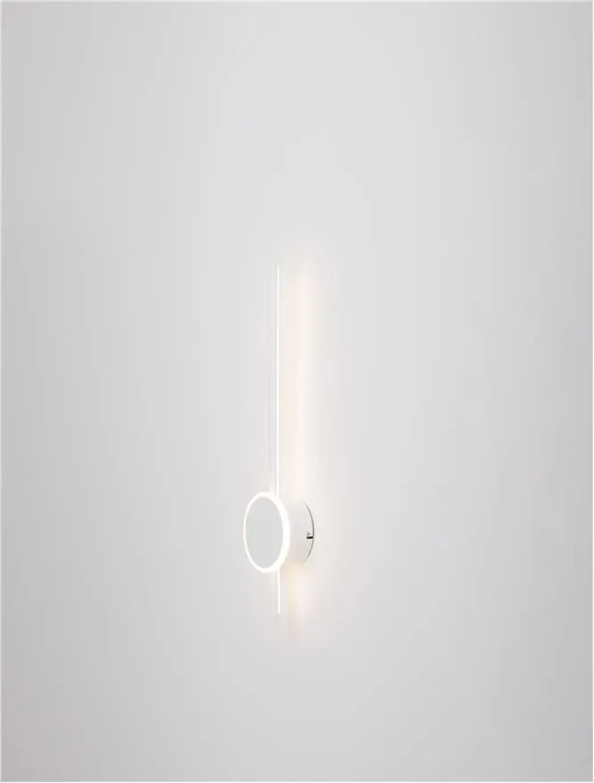 Aplica LED design modern minimalist CLOCK alba