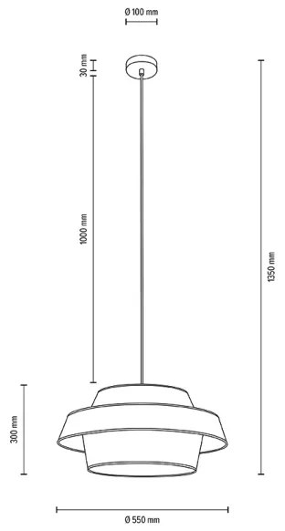 Lustră pe cablu Spot-Light 150109104 PRETO GOLD 1xE27/60W/230V