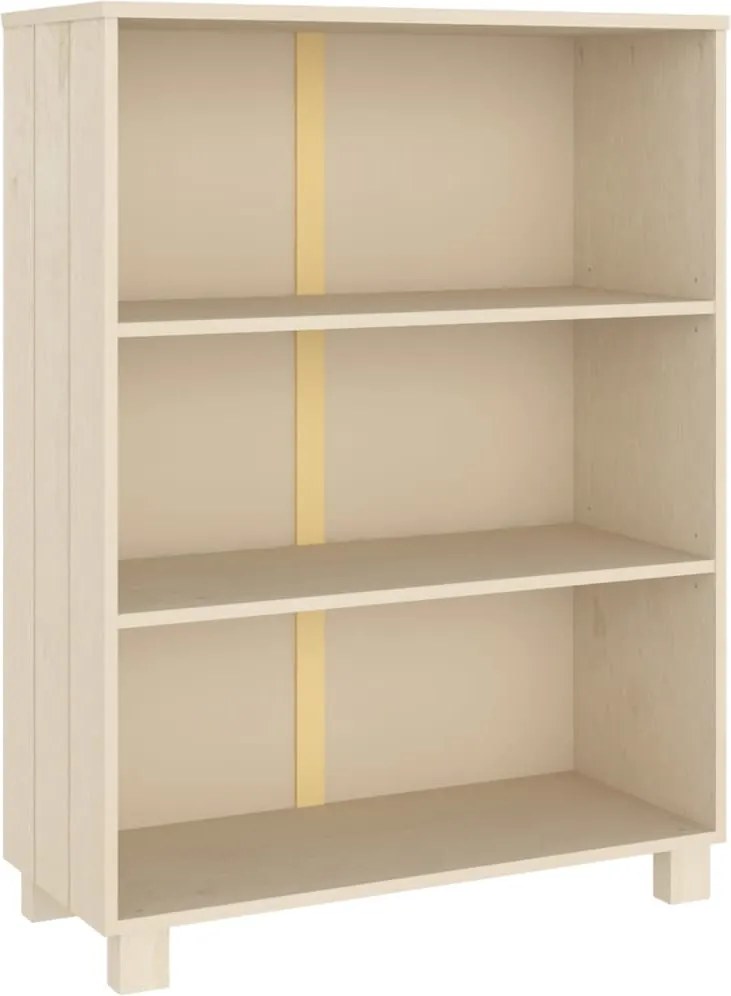 vidaXL Raft cărți „HAMAR”, maro miere, 85x35x112 cm, lemn masiv de pin