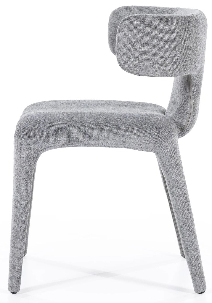 Scaun Dave din Tesatura, metal si lemn antracit