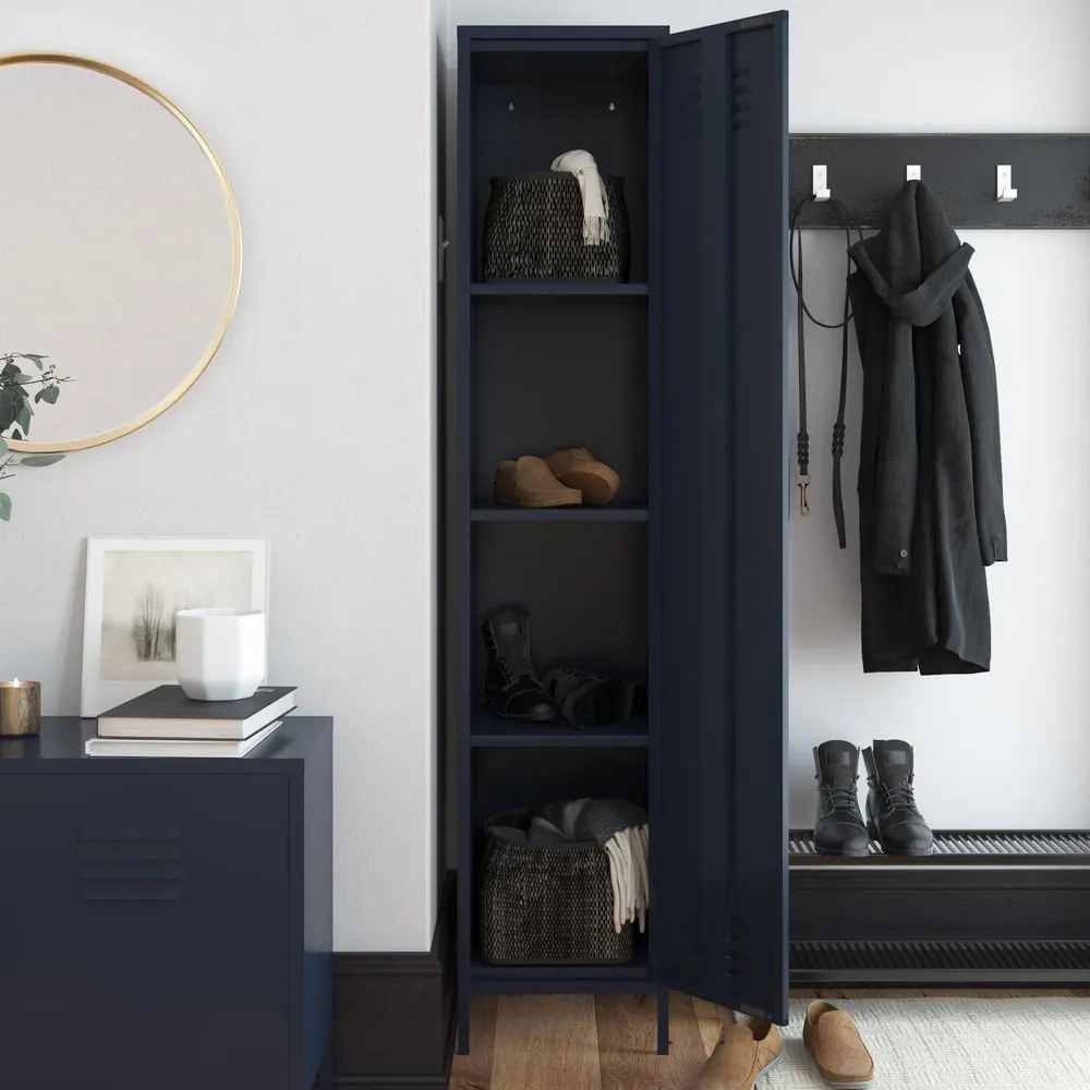 Dulap metalic albastru 38x185 cm Bradford - Queer Eye