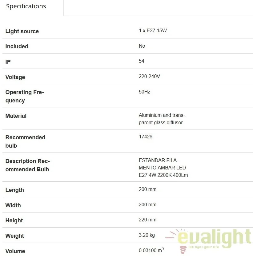 Lampa moderna tip piedestal, mini-stalp de exterior NALA 70772