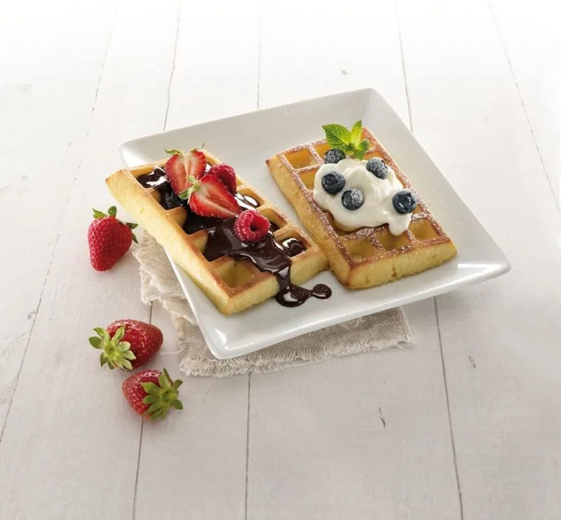 Set 2 forme pentru vafe Lekue 1009047, 500 ml, -60°C / +220°C, Silicon platinat, Rosu