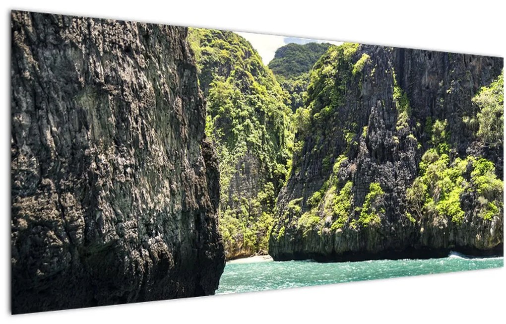 Tablou cu râu montan (120x50 cm)