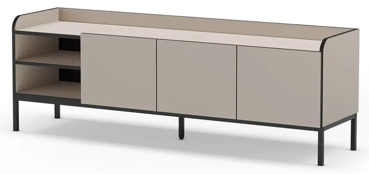 Comodă TV crem 160x55x42 cm Adara – Marckeric