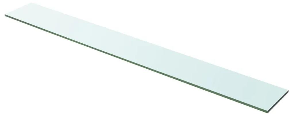 vidaXL Raft din sticlă transparentă, 100 x 12 cm