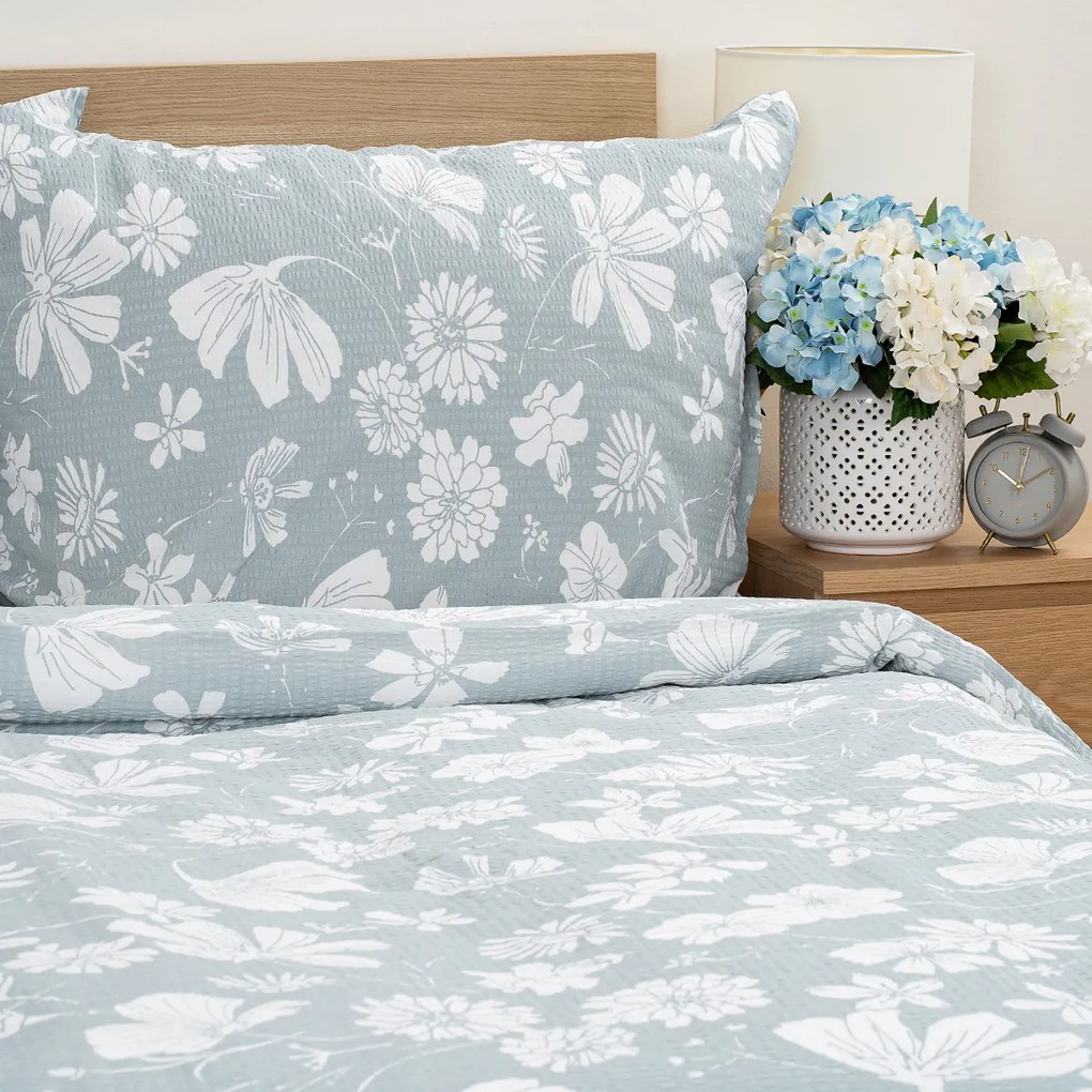 Lenjerie pat 4Home Gentle Green bumbac creponat, 140 x 200 cm, 70 x 90 cm