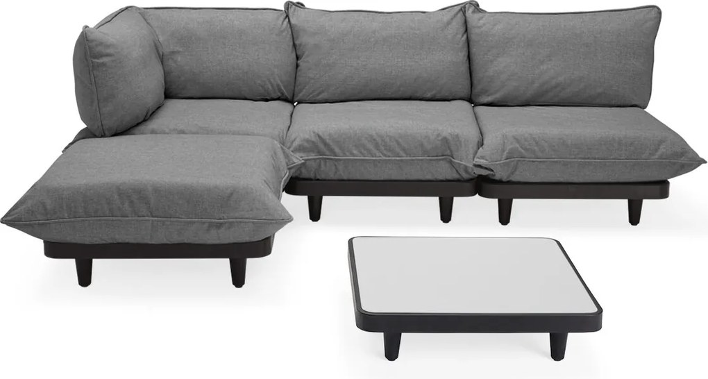 Set de grădină Paletti Large cu masă, culori multiple - Fatboy Culoare: gri piatră