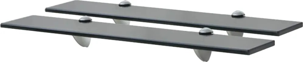 vidaXL Rafturi suspendate, 2 buc., 60 x 10 cm, sticlă, 8 mm