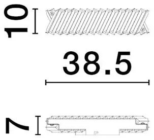 Aplica LED de perete stil elegant ARIETTA