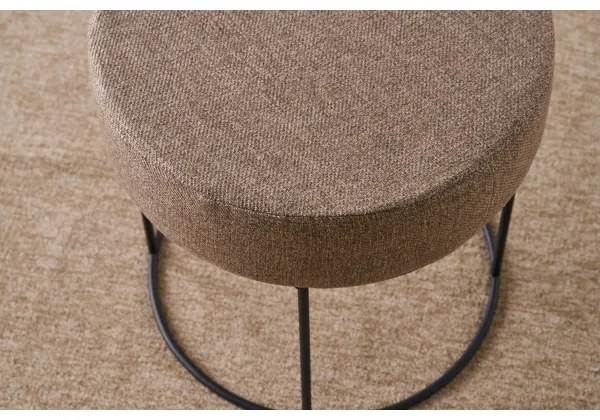 Taburet RELO, Ø 40 cm, maro