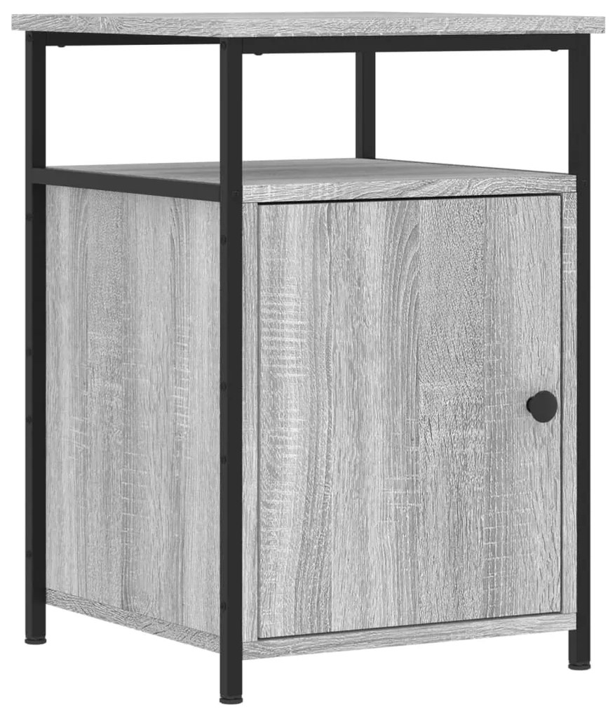 vidaXL Noptieră, gri sonoma, 40x42x60 cm, lemn prelucrat
