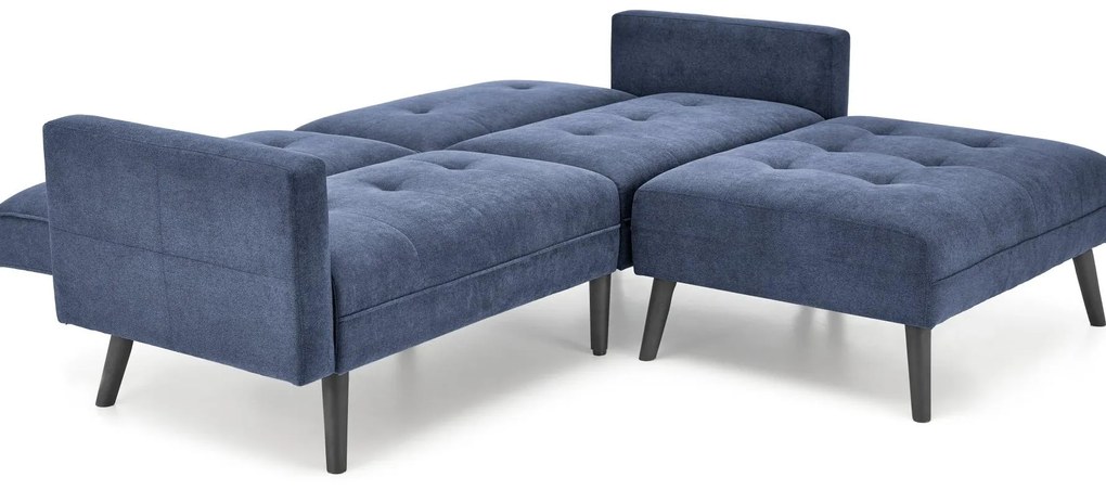 Canapea cu taburete Corner (albastru). Promo -6%. 1092513