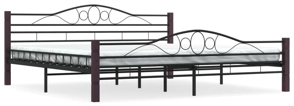 285295 vidaXL Cadru de pat, negru, 180 x 200 cm, metal