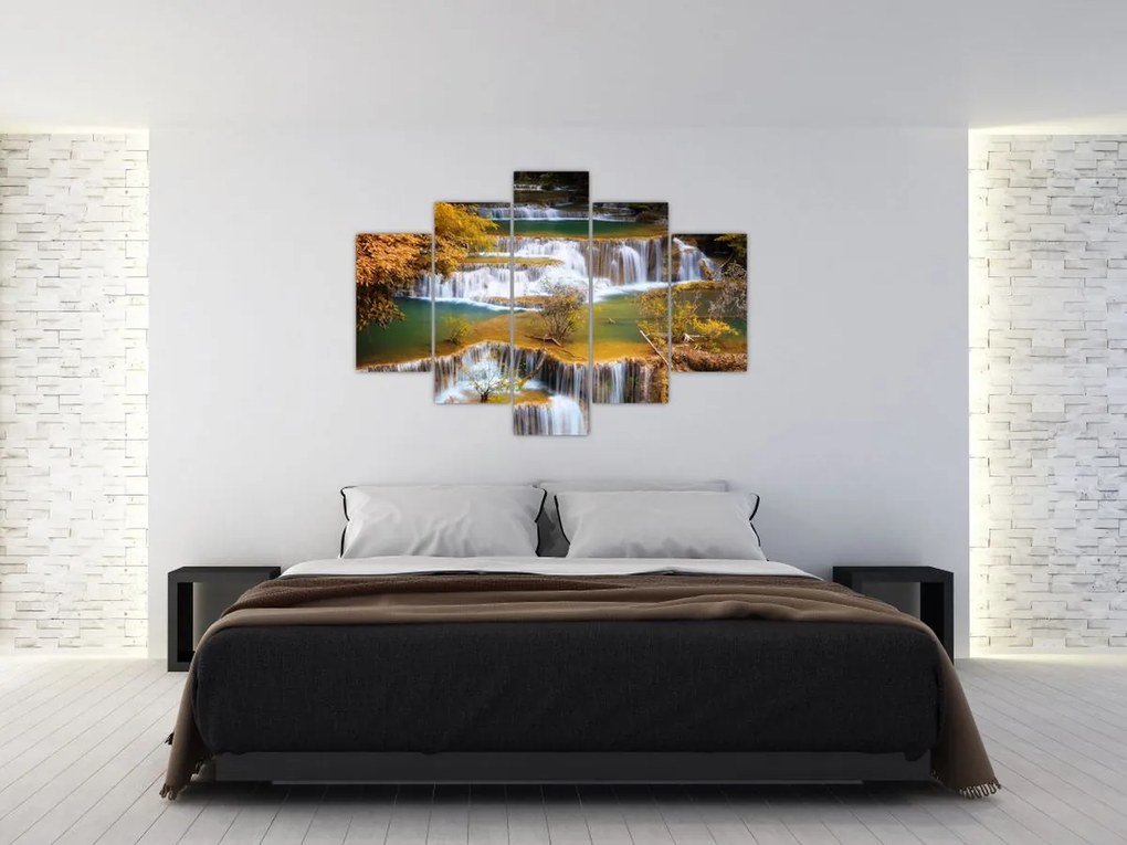 Tablou - Cascada Huay Mae Khamin, Thailanda (150x105 cm)