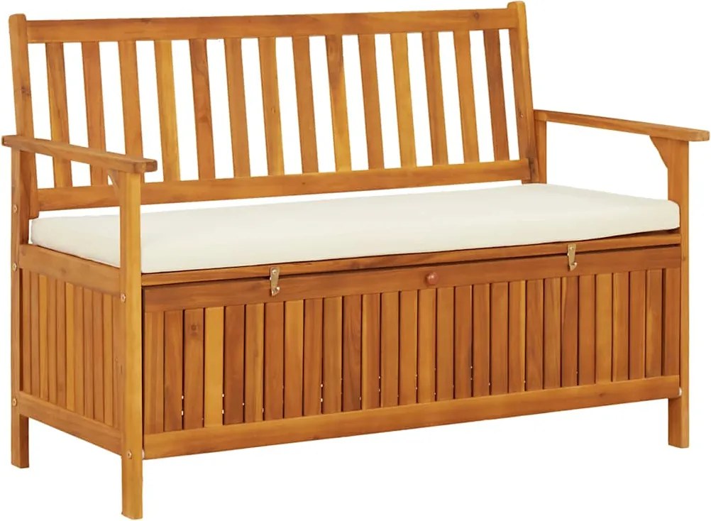 vidaXL Bancă de depozitare grădină 120x63x84 cm lemn masiv salcâm XL