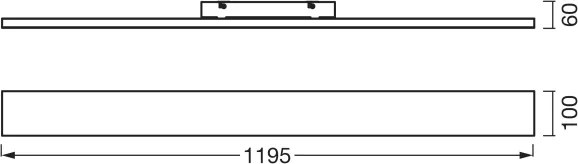 Osram - Panou LED aplicat PLANON LED/30W/230V 3000K 10x120 cm alb