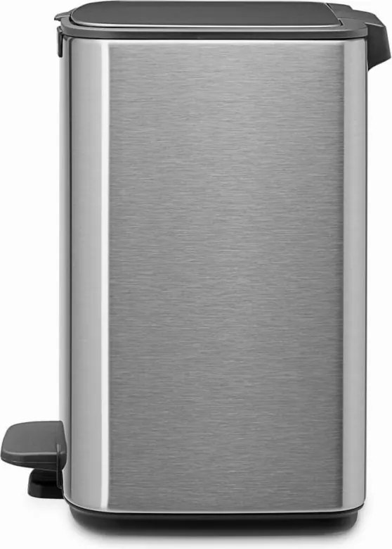 Cos de gunoi Brabantia Bo Pedal 1010142, 7 l, Inchidere lenta, Baza cauciucata, Rezistent la amprente, Otel inoxidabil
