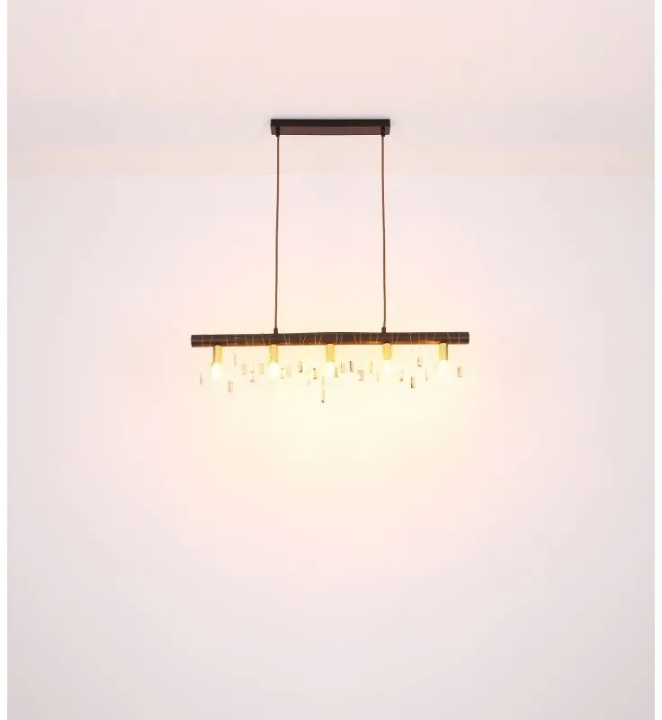Lustra suspendata design modern Kira I negru