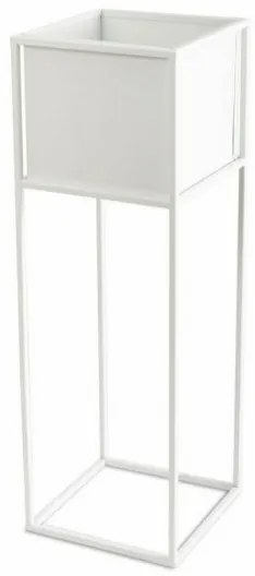 Suport pentru flori 70x24 cm, alb