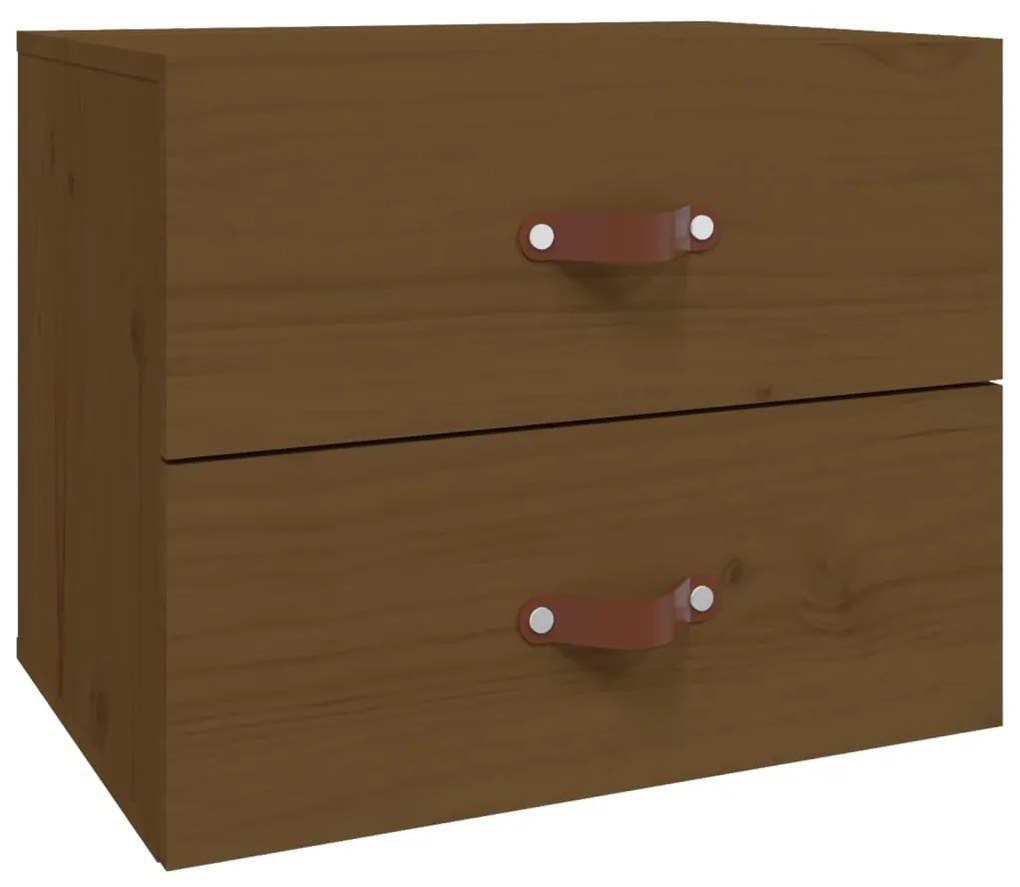 vidaXL Noptiere de perete, maro miere, 50x36x40 cm