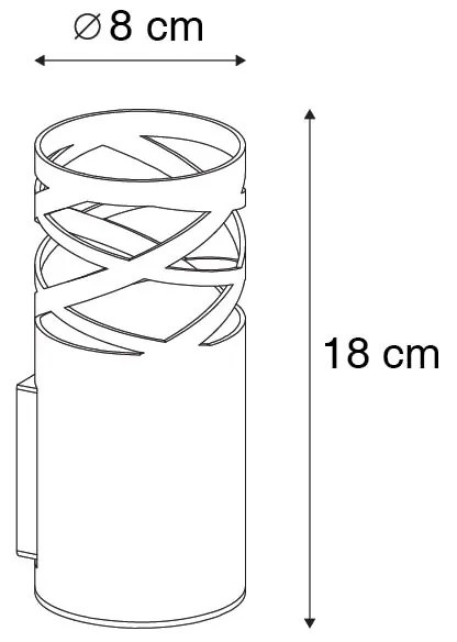 Lampa de perete de design alb - Arre